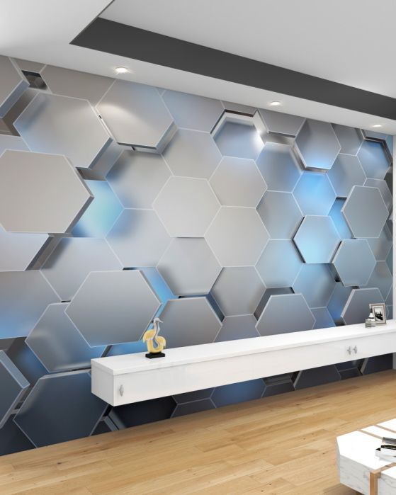 3D geometrisch fotobehang