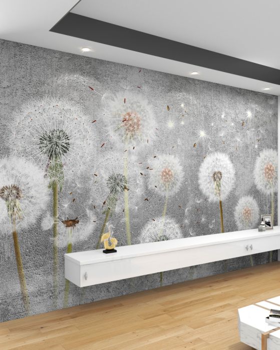 Paardebloemen fotobehang